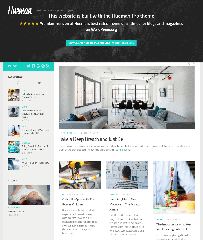 Hueman WordPress-Theme