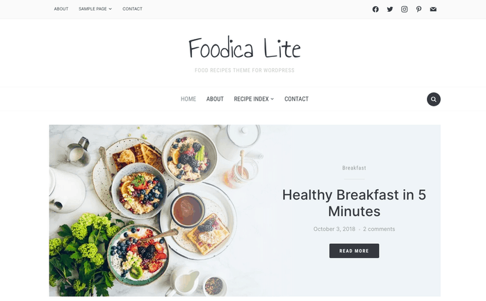 Foodica Lite WordPress-Theme