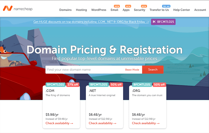 Namecheap Domainnamen-Generator