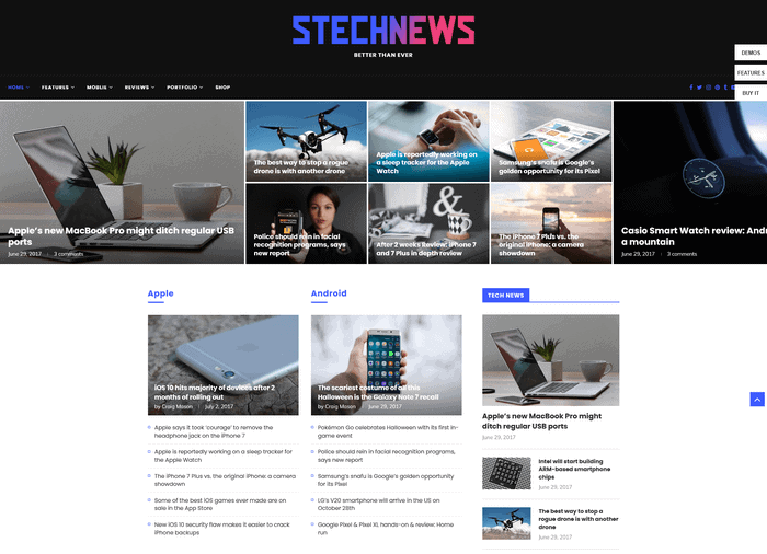 Tema de WordPress para noticias de tecnología de Soledad