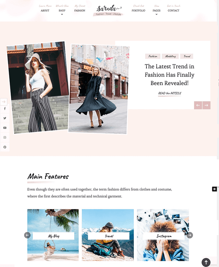 Sarada Pro WordPress Tema