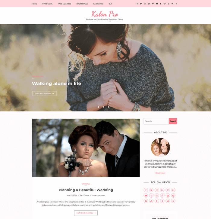Tema Kalon Pro para WordPress