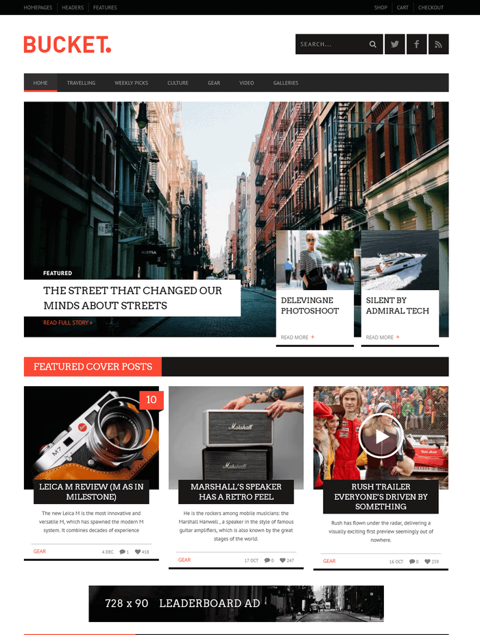 Tema de cubo de WordPress