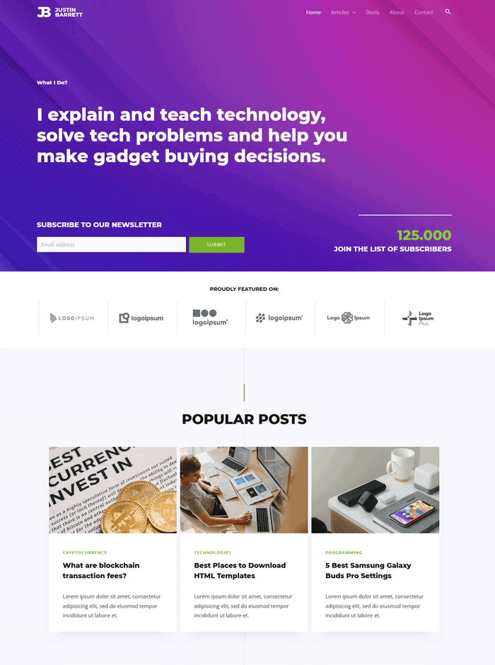 Blogger tecnológico de Astra