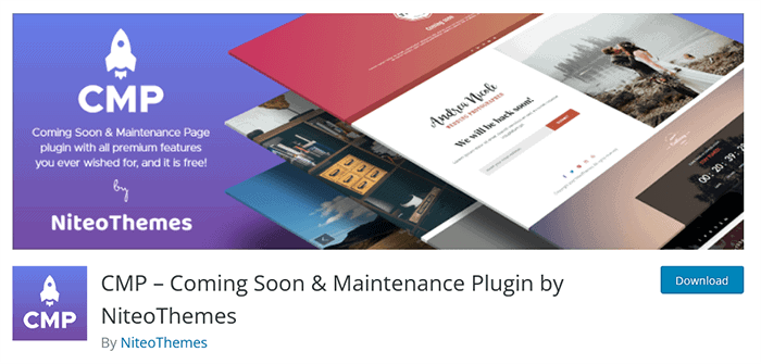 CMP Demnächst verfügbares Wartungs-Plugin