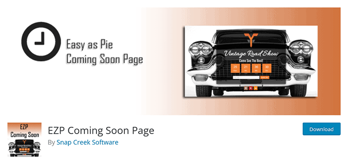 EZP Coming Soon Seite WordPress-Plugin