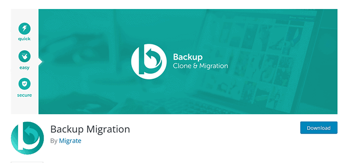 Plugin WordPress de migration de sauvegarde