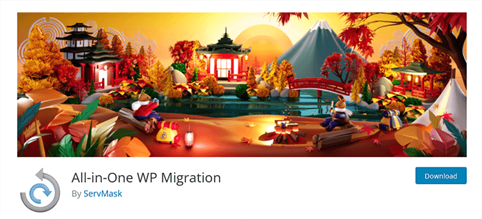 Plugin WordPress de migration WP tout-en-un
