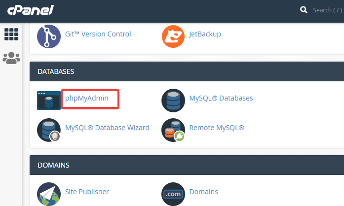 Auswählen der PHP-Version auf cPanel