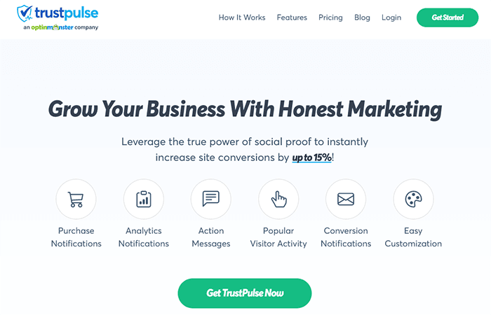 TrustPulse ist die beste Social Proof-App, um Conversions in die Höhe zu treiben