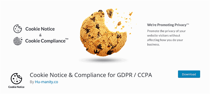 Conformità all'informativa sui cookie per il plugin WordPress GDPR