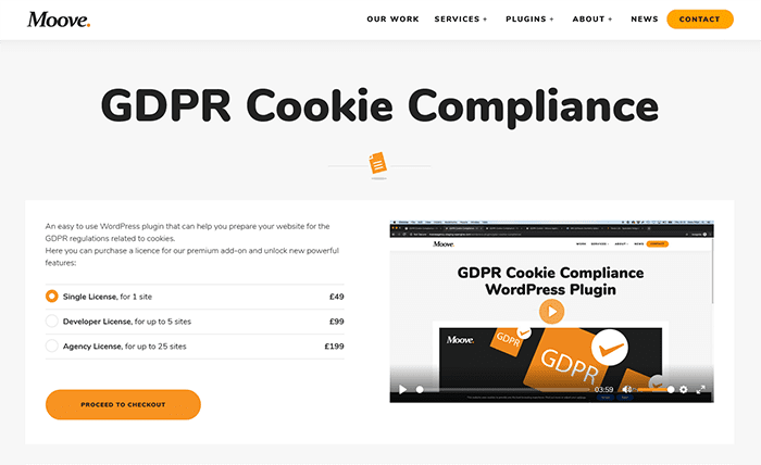 Plugin WordPress per la conformità ai cookie GDPR