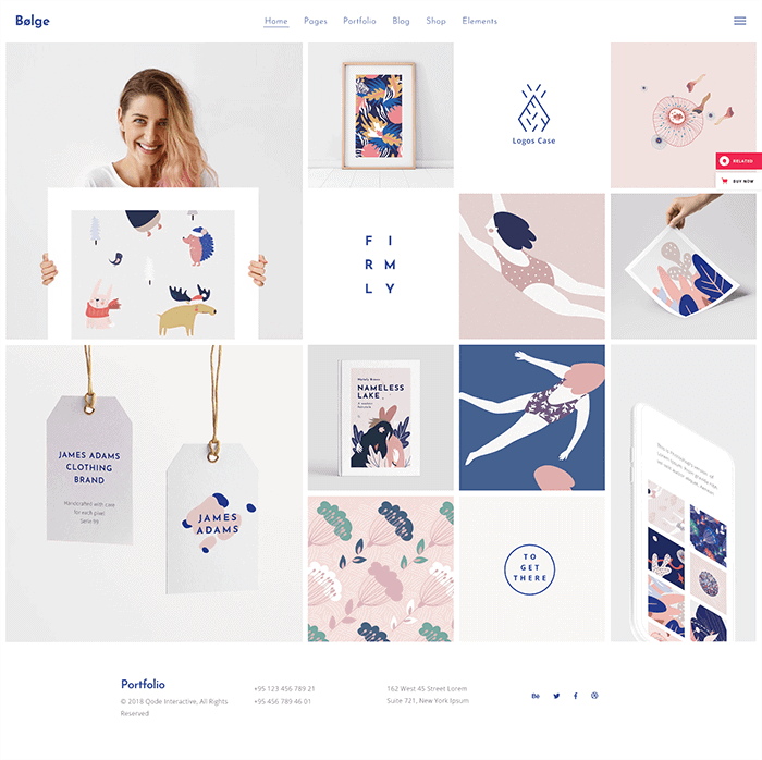 Tema de WordPress para portafolio de Bolge