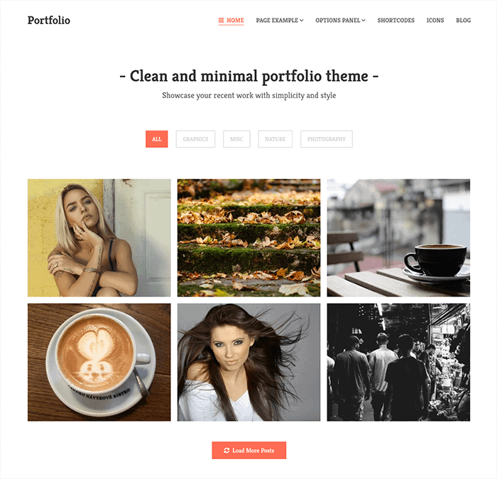 Portafolio WordPress Tema