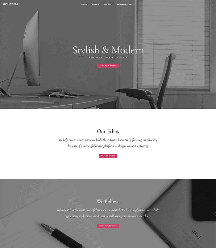 Tema Infinito Pro WordPress