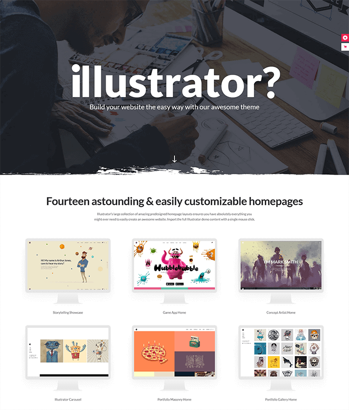 Tema de WordPress para ilustrador