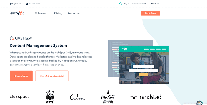 HubSpot website builder