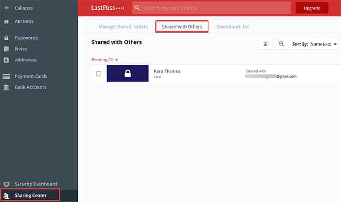 LastPass-Sharing