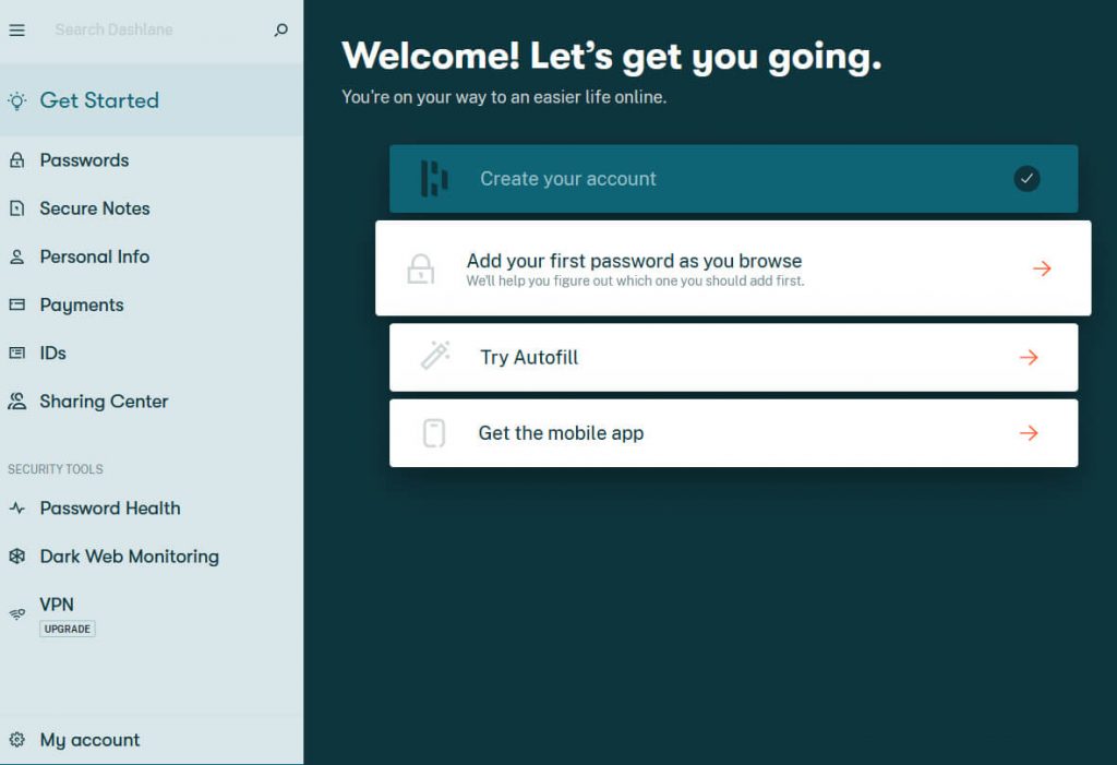Dashlane – Benutzerfreundlichkeit