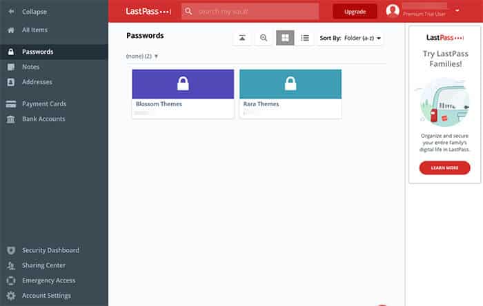 LastPass – Benutzerfreundlichkeit