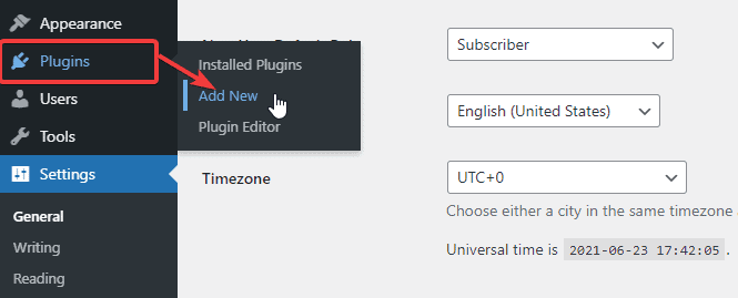 Fügen Sie ein neues Plugin aus dem Dashboard hinzu