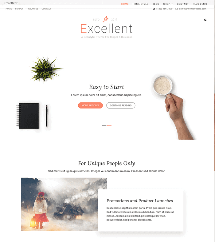 Eccellente tema WordPress gratuito