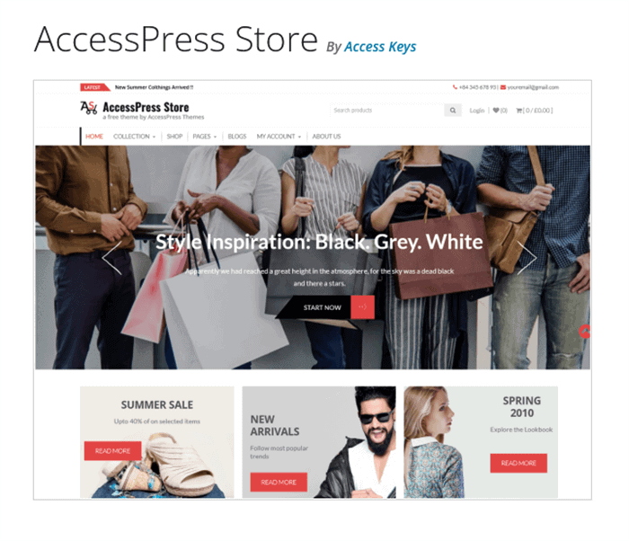 Tema WordPress gratuito di AccessPress Store