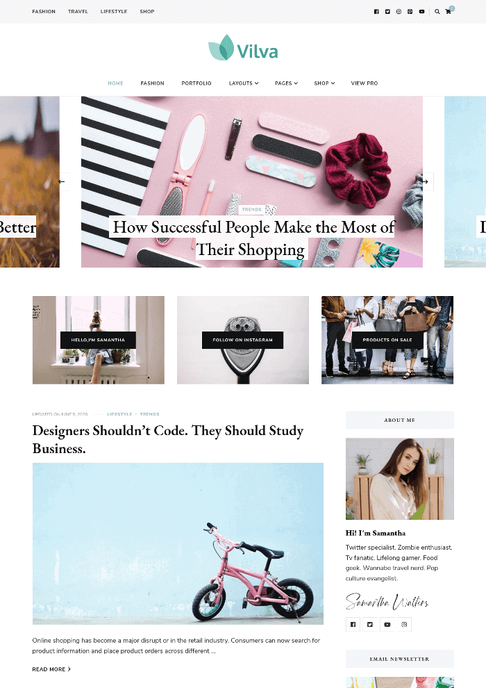 Tema WordPress Vilva