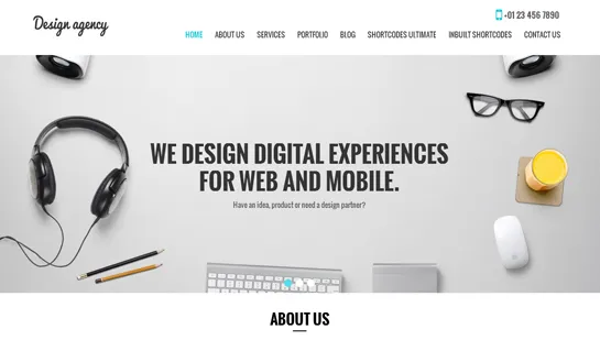 agencia de diseño tema de WordPress