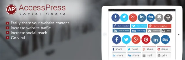 Plugin di condivisione social di AccessPress