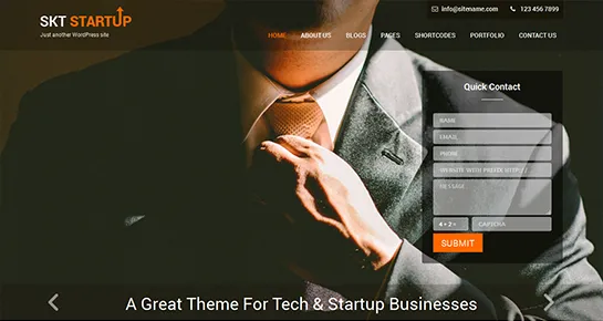 시작 WordPress 테마