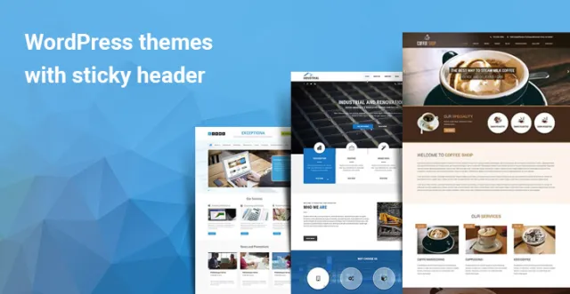 帶有粘性標題的 WordPress 主題