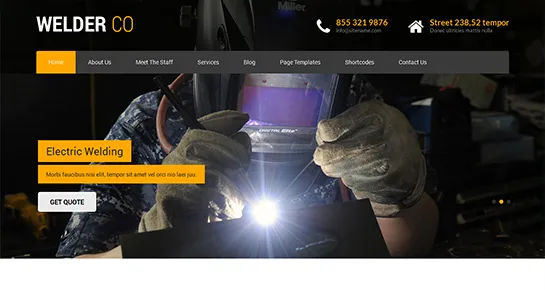 soldadura tema de WordPress