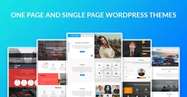 ein und einseitiges WordPress-Theme