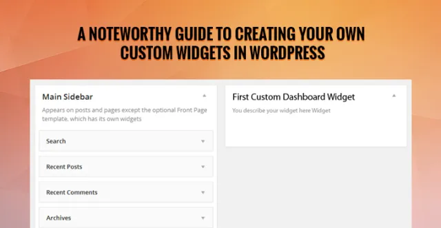 Widgeturi personalizate proprii