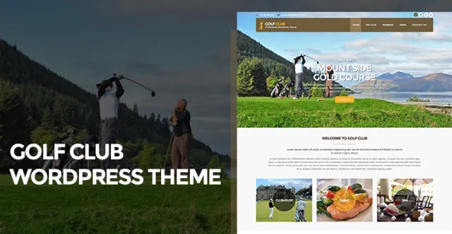tema WordPress klub golf