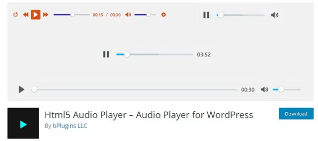 Lettore audio HTML5
