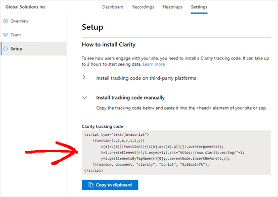 Clarity-Tracking-Code