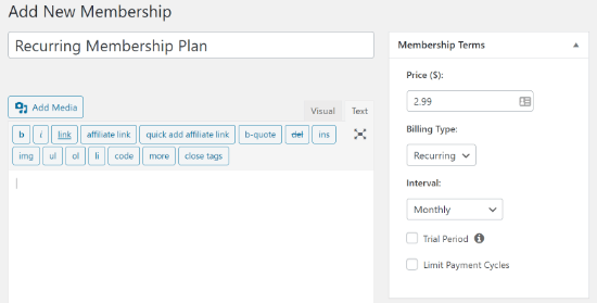 MemberTekan detail anggota baru