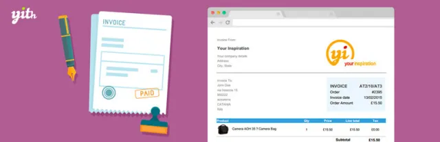Daftar Faktur dan Pengiriman PDF WooCommerce YITH