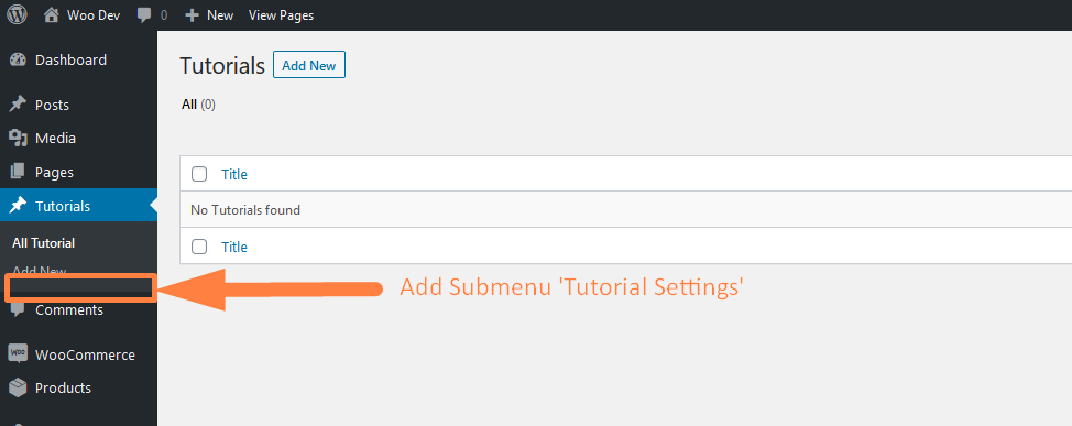 WordPress 將子菜單添加到自定義帖子類型菜單