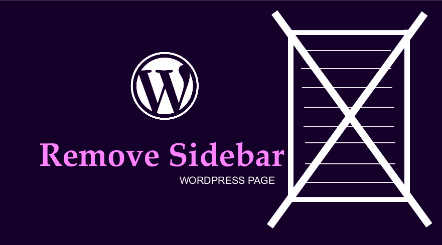 删除侧边栏 wordpress