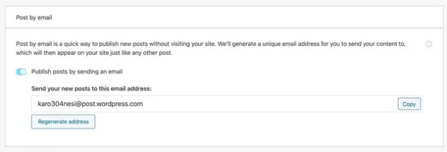 posting melalui email