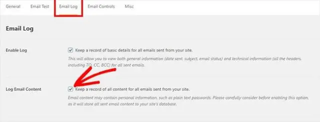 mencatat konten email