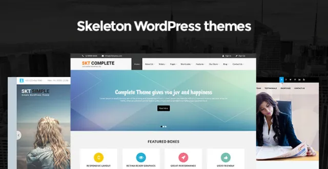 Temas de esqueleto do WordPress