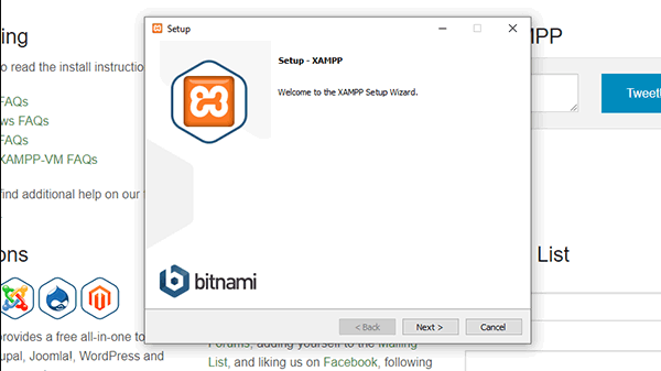 instal XAMPP