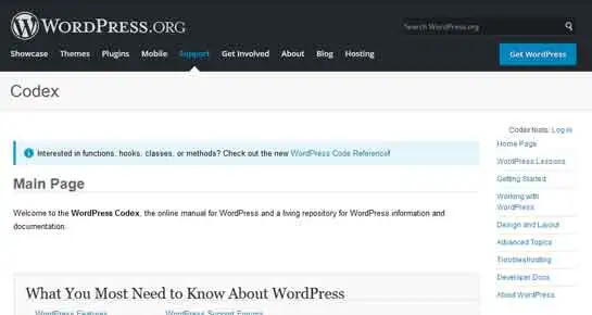 WordPress Codex