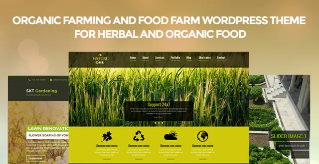 Tema WordPress Pertanian Organik dan Pertanian Makanan