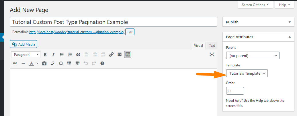 fungsi pagination jenis pos kustom