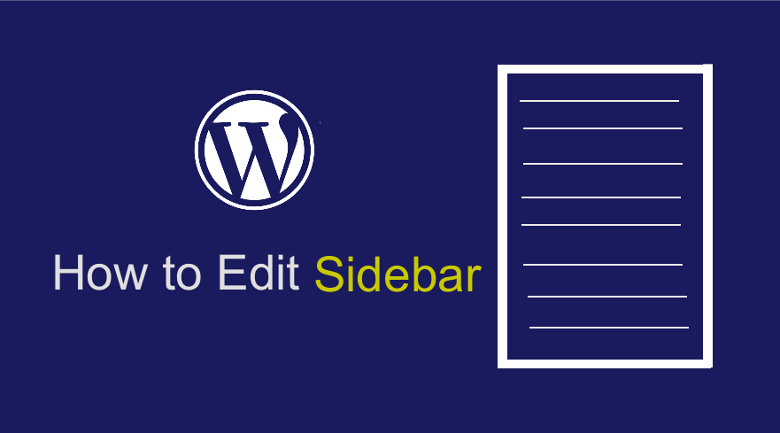 cara mengedit sidebar wordpress